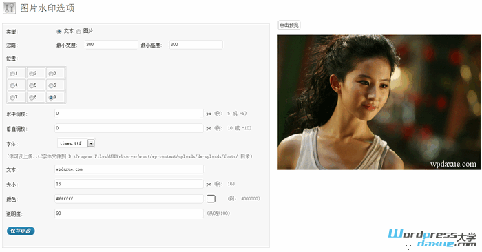 WordPress图片加文字/图片水印插件：DX Watermark WordPress基础教程 wordpress教程 第1张