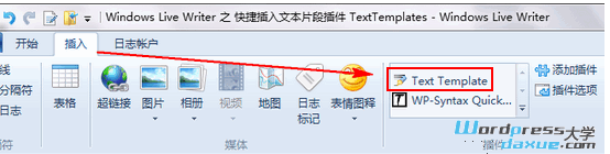 Windows Live Writer 之 快捷插入文本片段插件 TextTemplates WordPress网站维护 wordpress教程 第1张