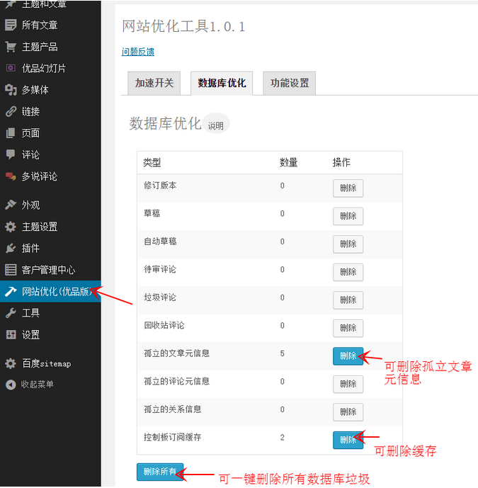 WordPress网站优化插件youpzt optimizer，给网站提速70% WordPress网站维护 wordpress教程 第2张