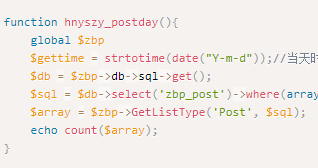 Z-blogPHP怎么统计当天更新的文章数量，不是24小时